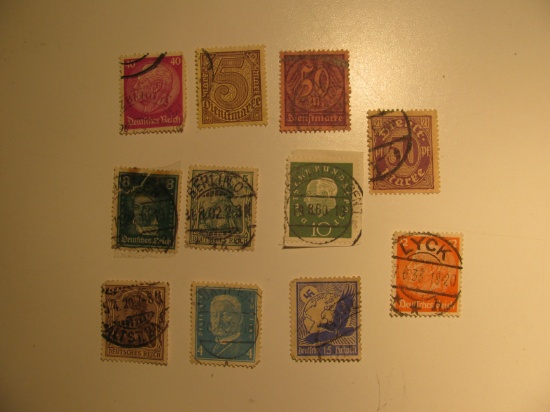 Vintage stamps set of: Germany