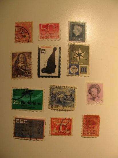 Vintage stamps set of: Netherlands