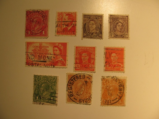 Vintage stamps set of: Ausralia