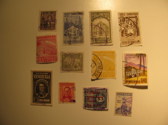 Vintage stamps set of: Venezuela