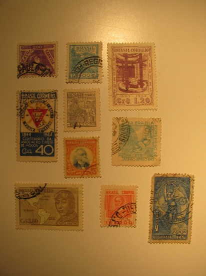 Vintage stamps set of: Brazil