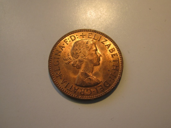 Foreign Coins: 1960 Great Briain 1/2 penny