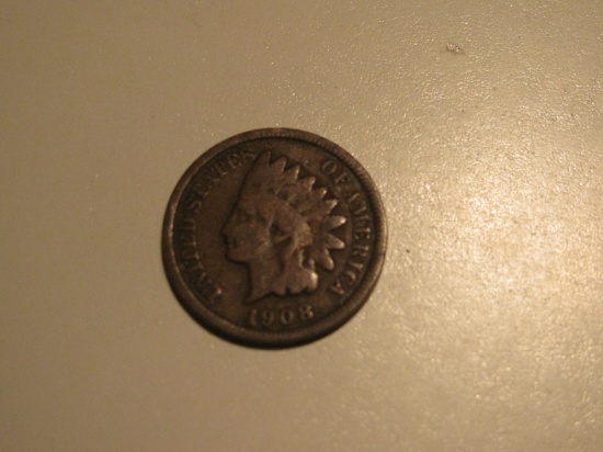 US Coins: 1908 Indian Head