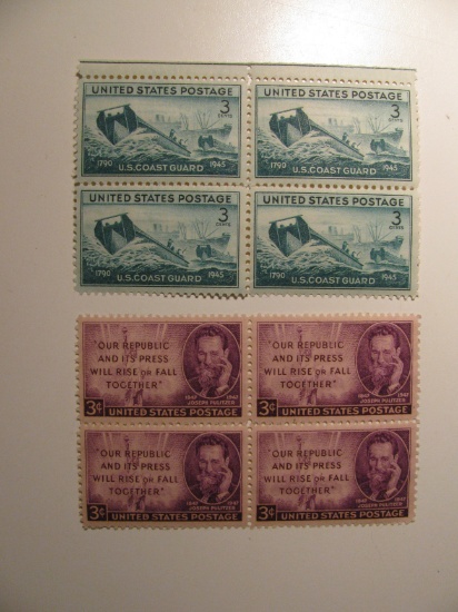 8 Vintage Unused Mint U.S. Stamps