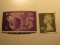 2 Great Britain Vintage Unused Stamp(s)