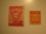 2 Guatemala Vintage Unused Stamp(s)