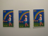 3 Israel Vintage Unused Stamp(s)