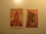 2 Madagascar Vintage Unused Stamp(s)