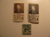 3 Mexico Vintage Unused Stamp(s)