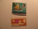 2 Pitcairn Vintage Unused Stamp(s)
