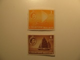 2 Singapore Malaya Vintage Unused Stamp(s)