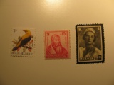 3 Belgium Vintage Unused Stamp(s)