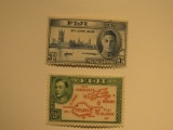 2 Fiji Vintage Unused Stamp(s)