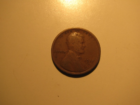 US Coins: 1x1917-D wheat penny