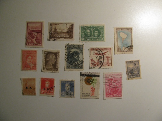 Vintage stamps set of: Argentina