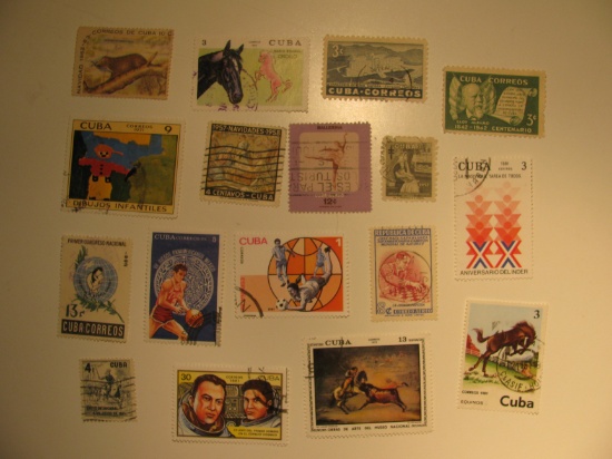 Vintage stamps set of: Cuba