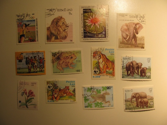 Vintage stamps set of: Laos