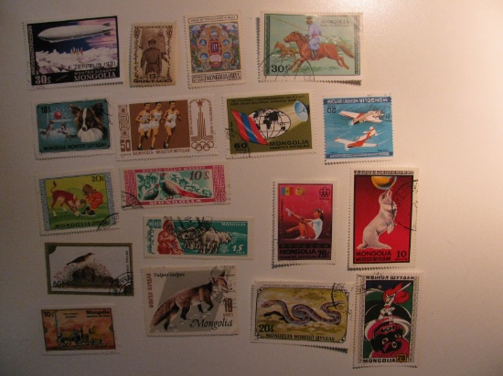 Vintage stamps set of: Mongolia