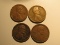 US Coins:  4x1919 Wheat pennies