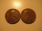 US Coins: 2x1911 Wheat pennies