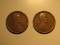 US Coins: 2x1916 Wheat pennies