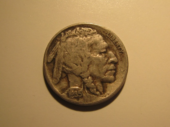 US Coins: 1935 Buffalo 5 cents