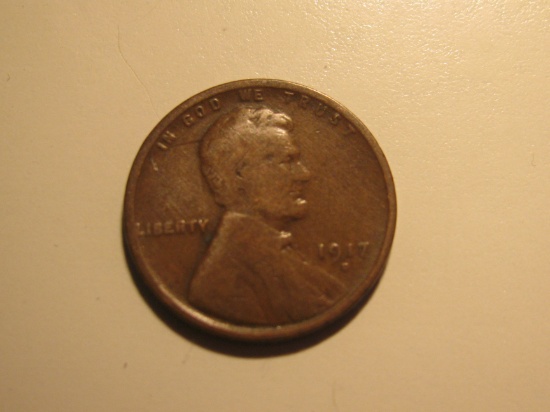 US Coins: 1x1917-D Wheat penny