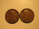 US Coins:  1910 & 1916 Wheat pennies