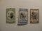 3 Costa Rica Vintage Unused Stamp(s)