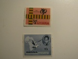 2 Ghana Vintage Unused Stamp(s)