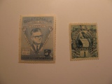 2 Guatemala Vintage Unused Stamp(s)
