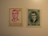 2 Iran Vintage Unused Stamp(s)