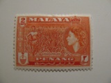 1 Malaya (Penang) Vintage Unused Stamps