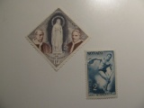 2 Monaco Vintage Unused Stamps