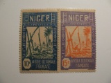 2 Niger Vintage Unused Stamps