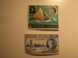 2 Pitcairn Islands Vintage Unused Stamp(s)