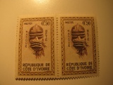 2 Ivery Coast Vintage Unused Stamp(s)