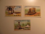 3 Nauru Vintage Unused Stamp(s)