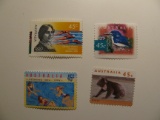 4 Australia Vintage Unused Stamp(s)