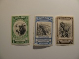 3 Costa Rica Vintage Unused Stamp(s)
