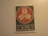 1 Denmark Vintage Unused Stamp(s)
