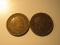 Foreign Coins: 2x1947 Spain 1 Pesetas