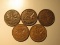 Foreign Coins:  1940, 42, 49, 56 & 64 Canada 1 Cents