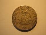 Foreign Coins: 1975 Haiti 20 unit coin
