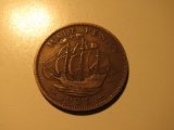 Foreign Coins: WWII 1939 Great Britain 1/2 penny