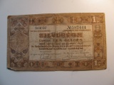 Foreign Currency: 1938 Netherlands 1 Gulden