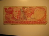 Foreign Currency: 1999 Costa rica 1000 Colones