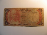 Foreign Currency: 1983 Sierra Leone 2 Leones