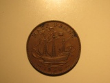 Foreign Coins:  1955 British Caribbean 2 Cents