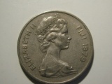 Foreign Coins:  1979 Fiji 20 cents